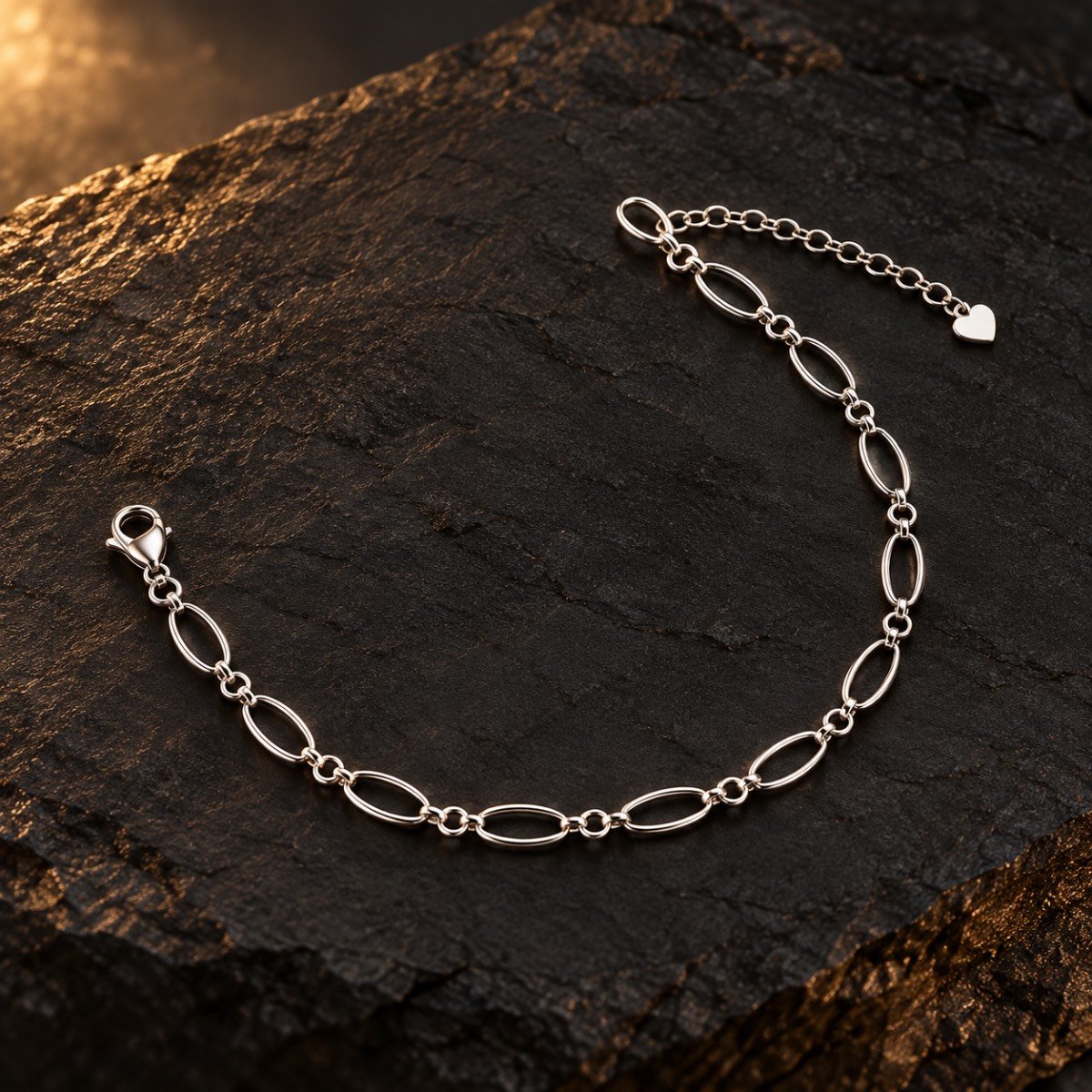 Oval Rhythm Silver Bracelet