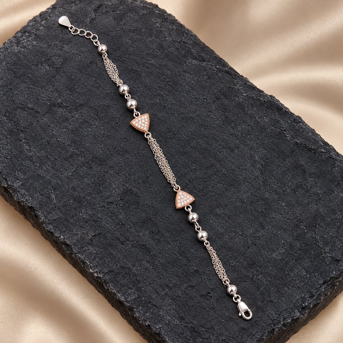Golden Accent Multi-Chain Bracelet