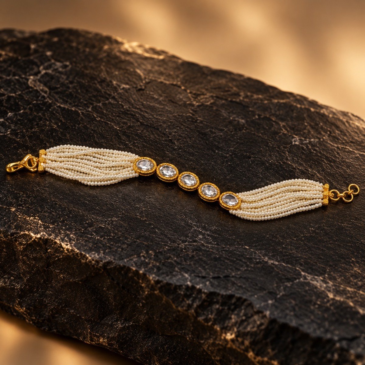 Royal Ivory Five-Stone Bracelet