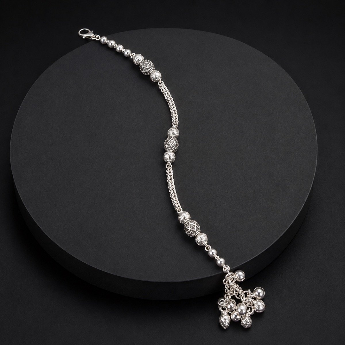 Heritage Ghungroo Silver Bracelet — 925 sterling silver