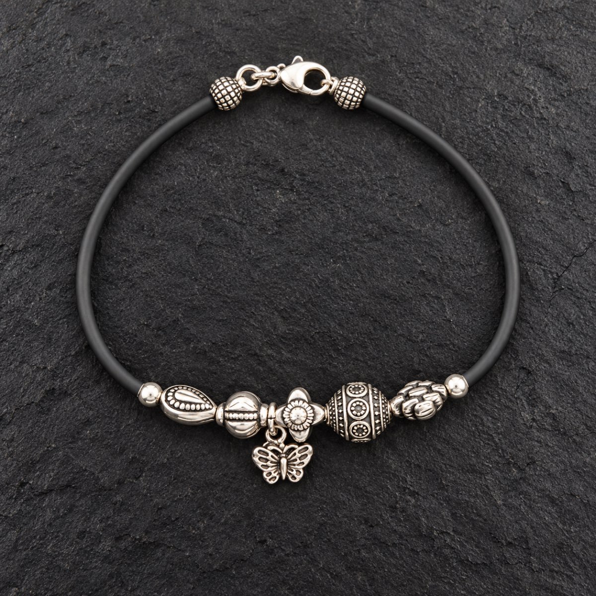 Bohemian Butterfly Silver Bracelet