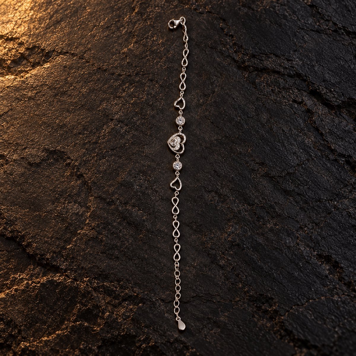 Forever Hearts Silver Bracelet